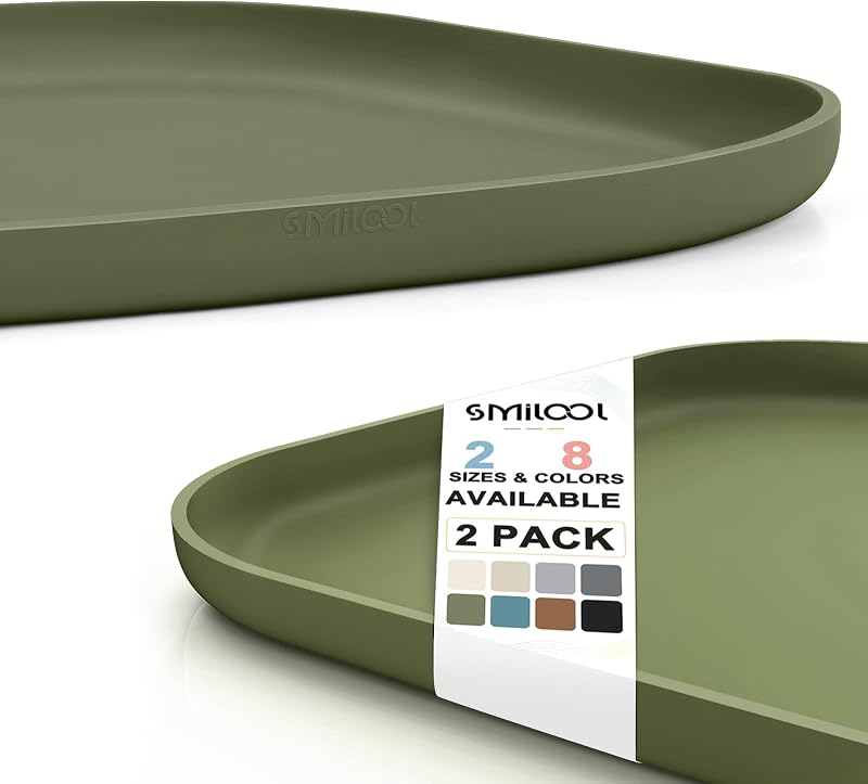 Tapete impermeável de silicone para comedouro de cães e gatos SMILOOL com borda elevada