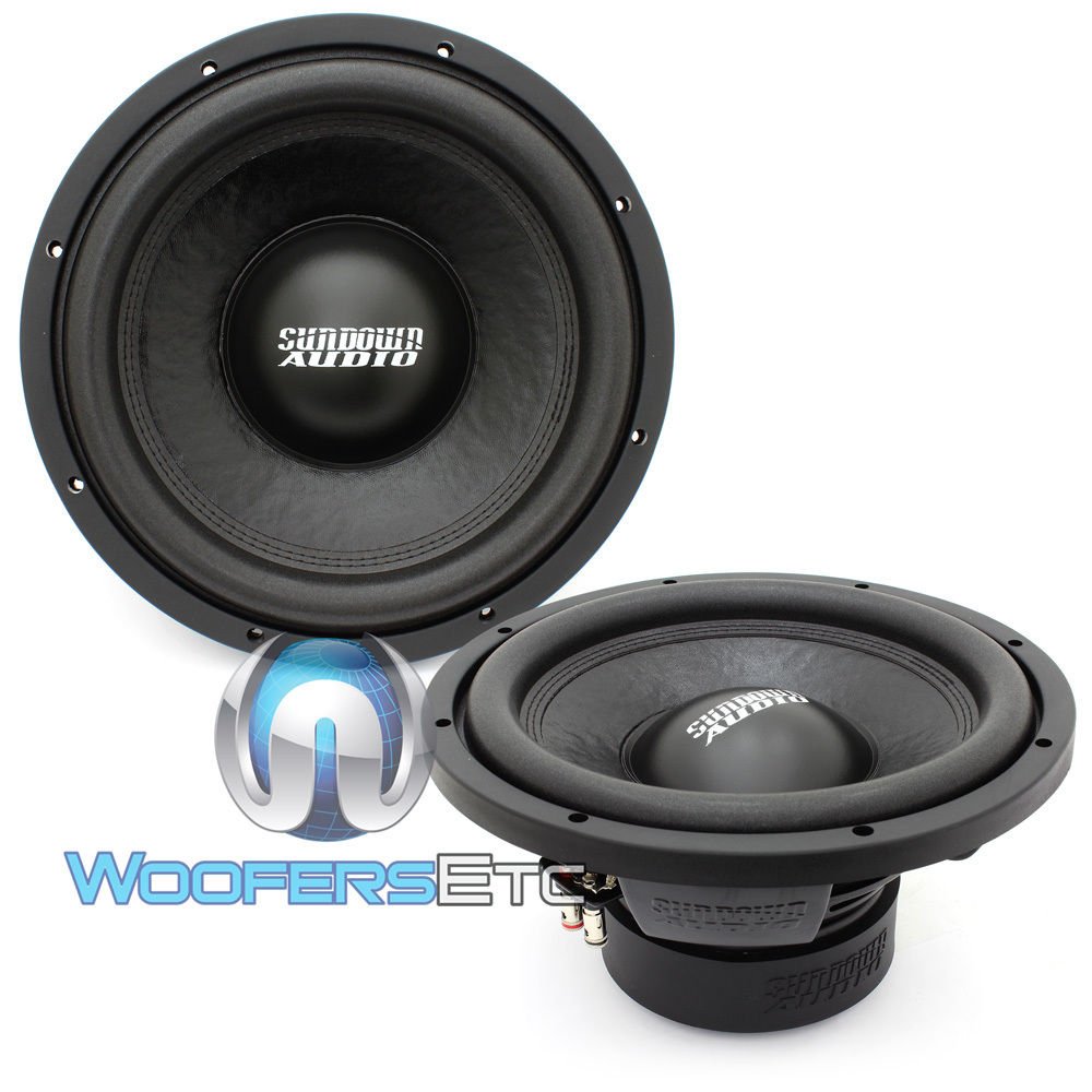 pkg Sundown Audio (2) E12 V3 D4 12" Subwoofers + SAE1000D Monoblock