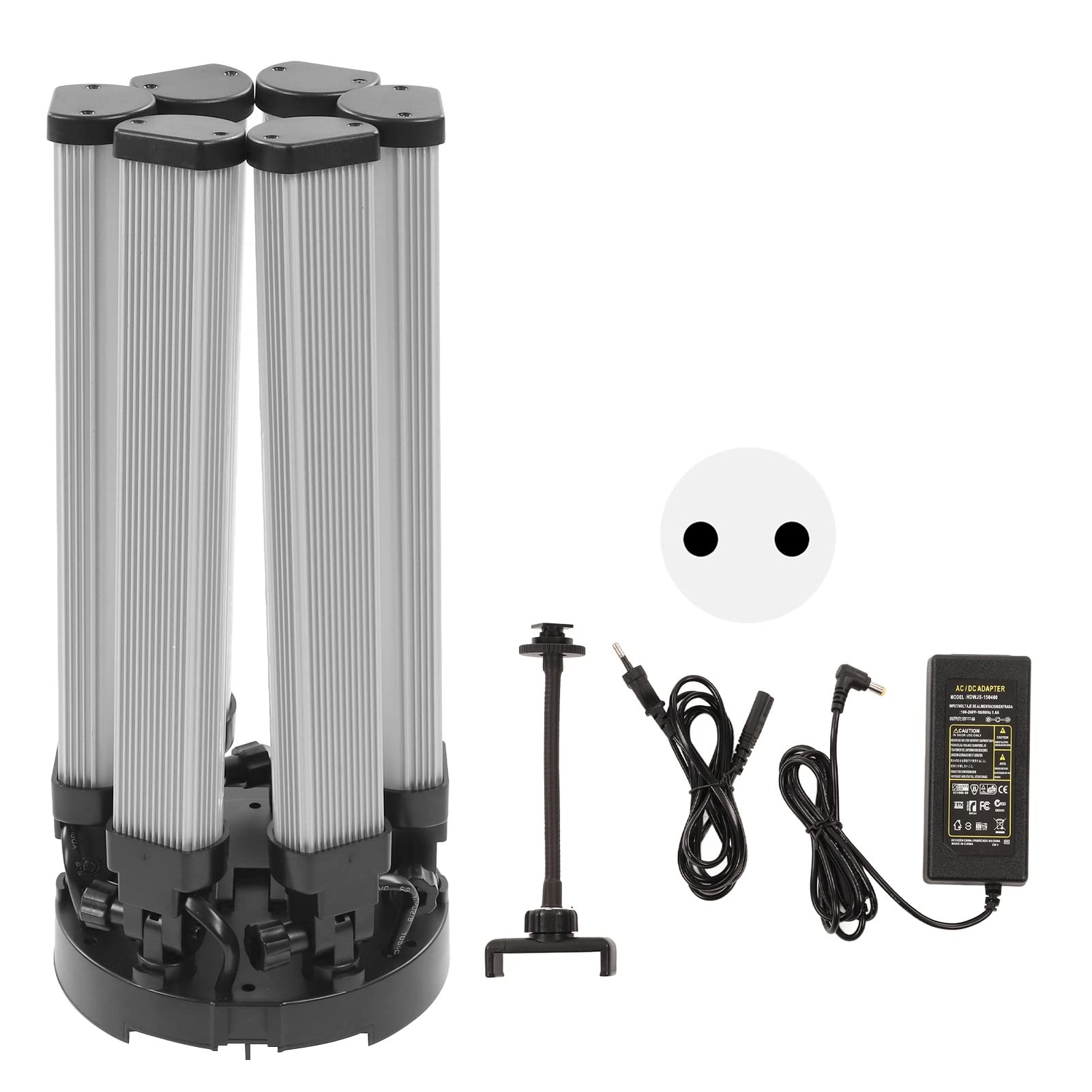 LED-Videoleuchte, 54W 420 LED abnehmbare Lichtleiste 3200K-5600K Farbtemperatur LED-Ringlicht Weißes Licht Warmes Licht Fotografische Beleuchtung mit Telefonständer