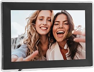10.1 Inch Smart Digital Picture Frame, 1280x800 HD Touchscreen with WiFi & App Control, 32GB Storage, Remote Photo Sharing, Multi Mode for Home and Office Use (US Plug)