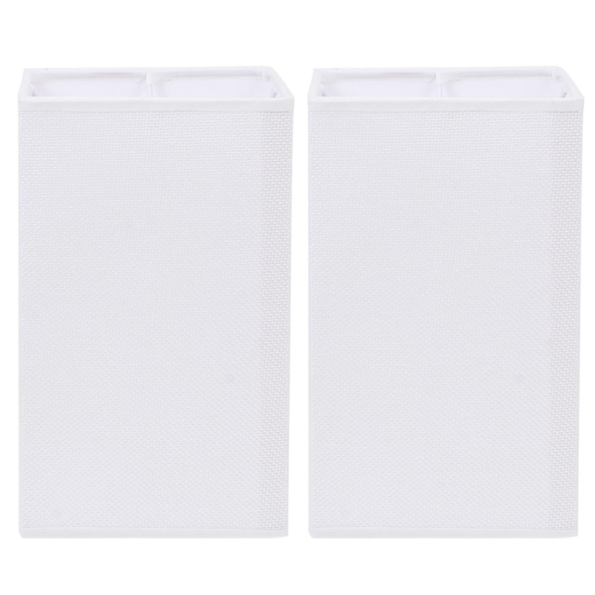 Healeved Pantallas Pack de 2 Piezas E27 de Lámpara de Tejido y Hierro Accesorio Moderno que Protege y Mantiene la Luz Limpia para Lámparas de Escritorio y Pared