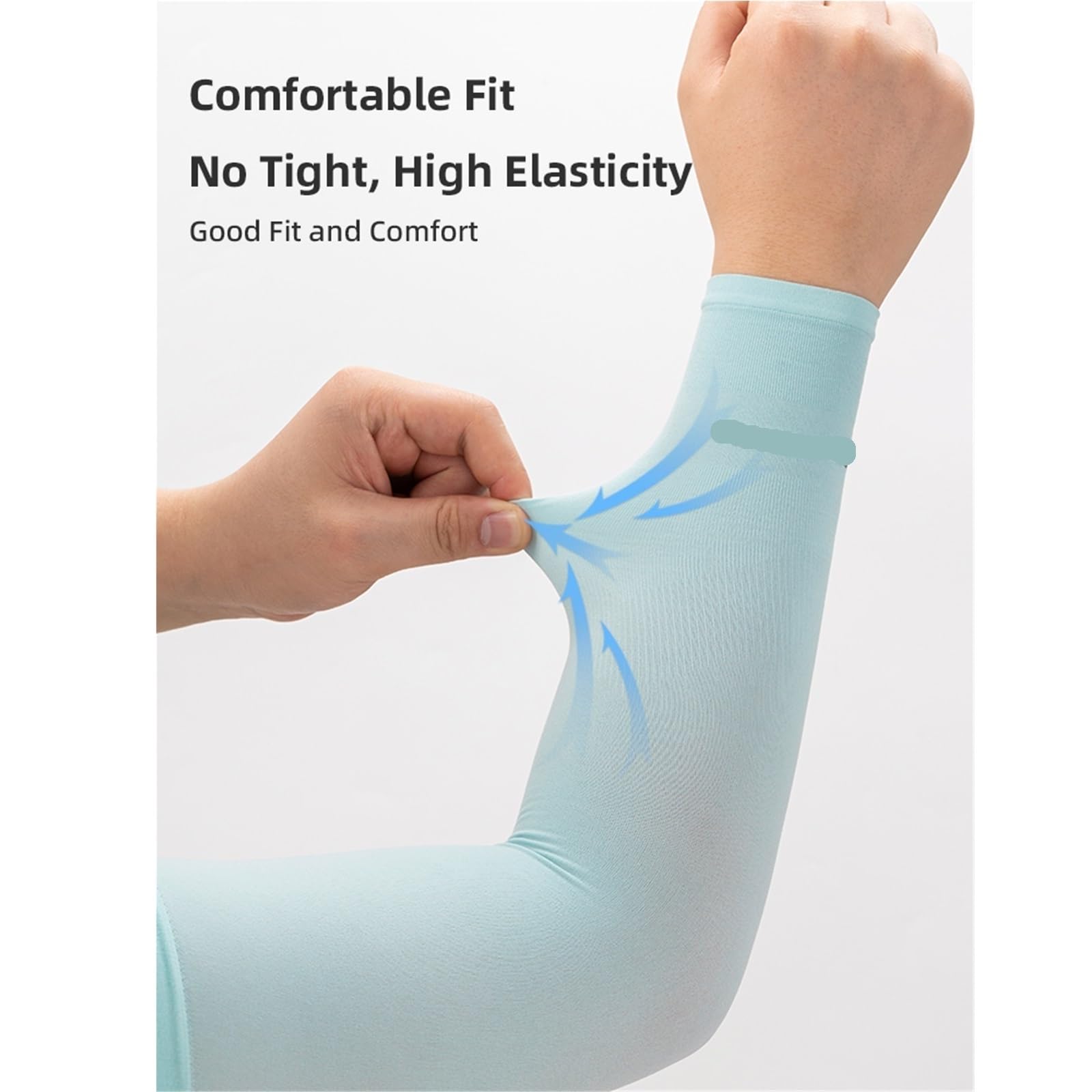 Mangas De Brazo Seda De Hielo Deportes Ciclismo Cubierta Sol Transpirable Equipo De Fitness for Correr Al Aire Libre