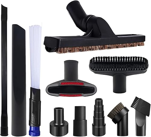 Miniatura 8 de Kit de 14 accesorios universales para aspiradora y cepillos para accesorios de aspiradora y limpieza del hogar, incluye adaptador de manguera de