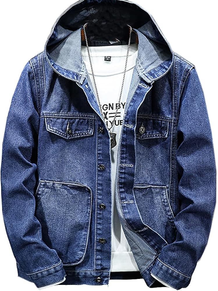 デニムジャケット　ジージャン　フード 楽天市場】フード付き ジージャン カジュアル デニムジャケット