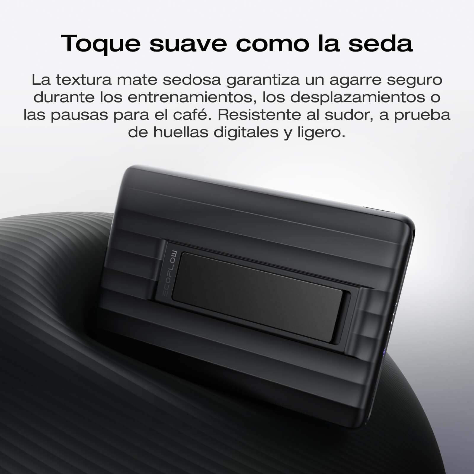 Banco de energía magnético EcoFlow Rapid 10000 mAh, Carga magnética de 7,5 W, inalámbrico, Carga de 30W con USB-C, Recarga de 30W, para iPhone 16/15/14/13/12, con Estuche de Carga inalámbrica-Negro