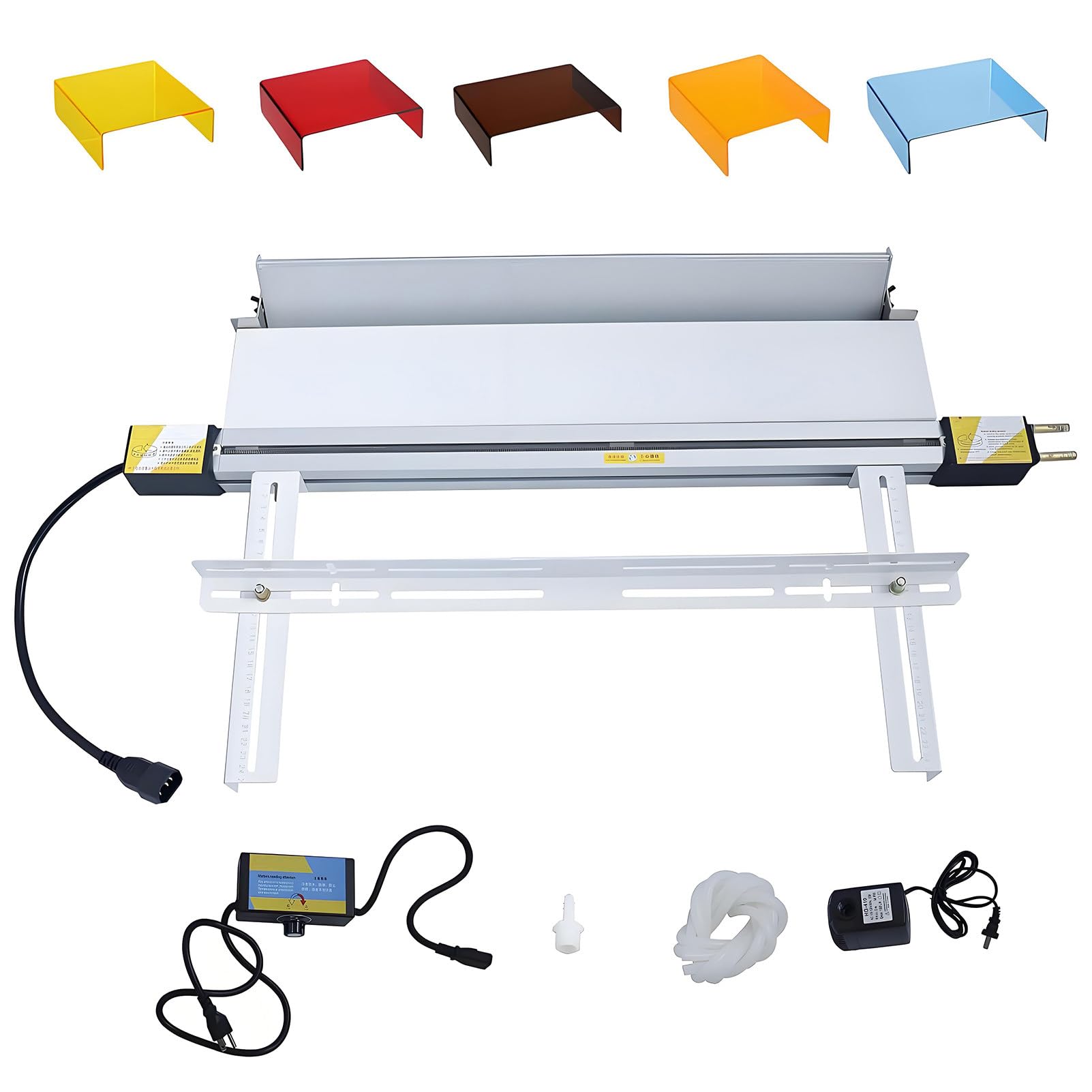 EpyGnom Acrylic Plastic Bender Strip Heater, 110V/220V Acrylic Heat Bending Machine with Bracket Angle Adjustment, PVC Glassiness Bender with Spare Heating Wire, 1-6mm Thickness 125cm/48in