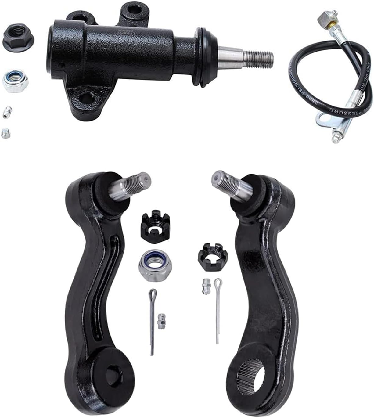 Detroit Axle - 4WD Front End 15pc Suspension Kit for Chevy GMC K1500 Suburban K2500 Yukon Tahoe Cadillac Escalade Ball Joints Sway Bars Tie Rods Pitman Arm Idler Arm Bracket Replacement
