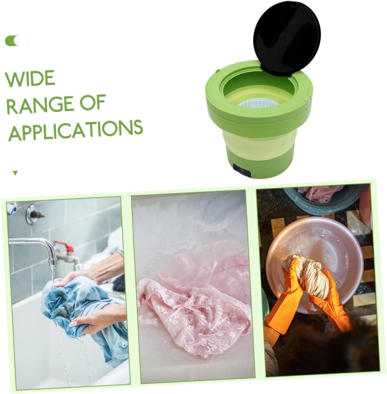 Portable Clothes Washer Lightweight Mini Washing Machine with High Speed Rotation for Travel Dorm Apartment Portable Washer for Stain Removal and Hands Laundry US Plug