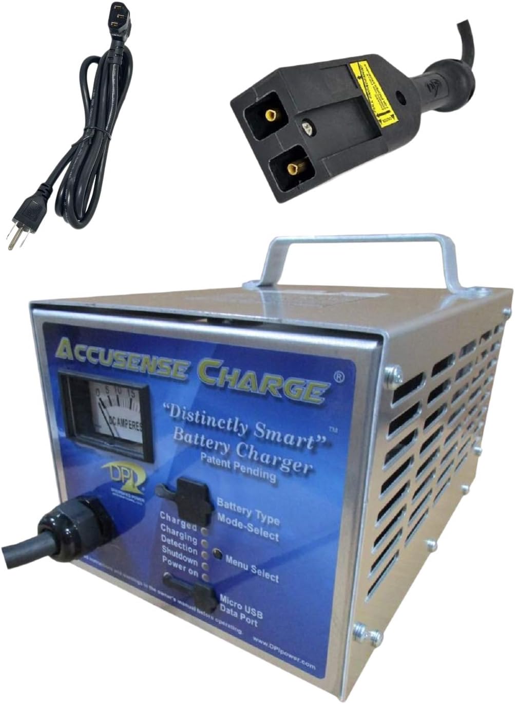 DPI GEN IV 48 Volt 17 Amp Golf Cart Charger with EZGo (Notched) Western Connector