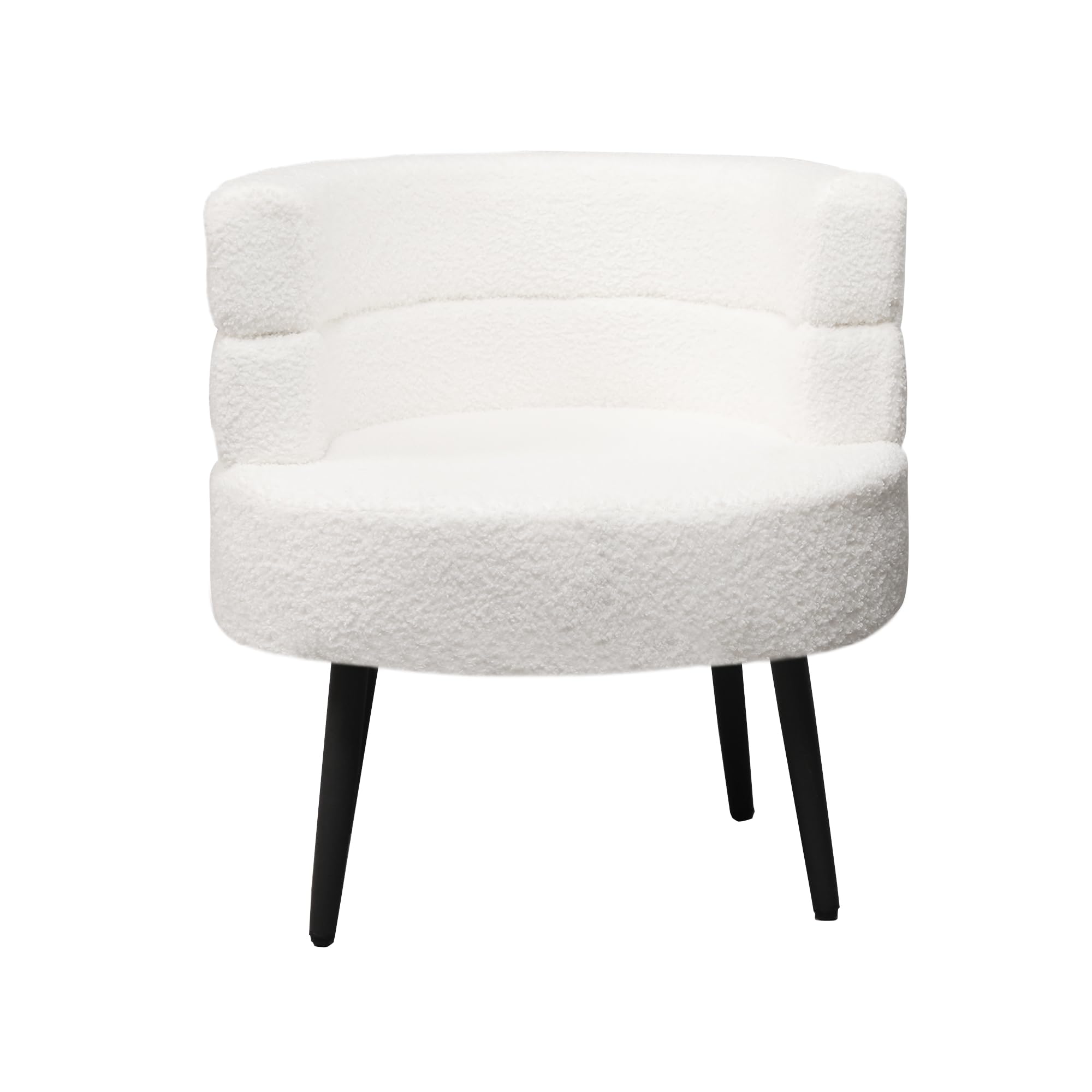 Alivio Sherpa Chair, Sherpa Sofa Chair for Living Room Bedroom Dining Room Makeup Office Reception Cafe Bar (White) — image 1