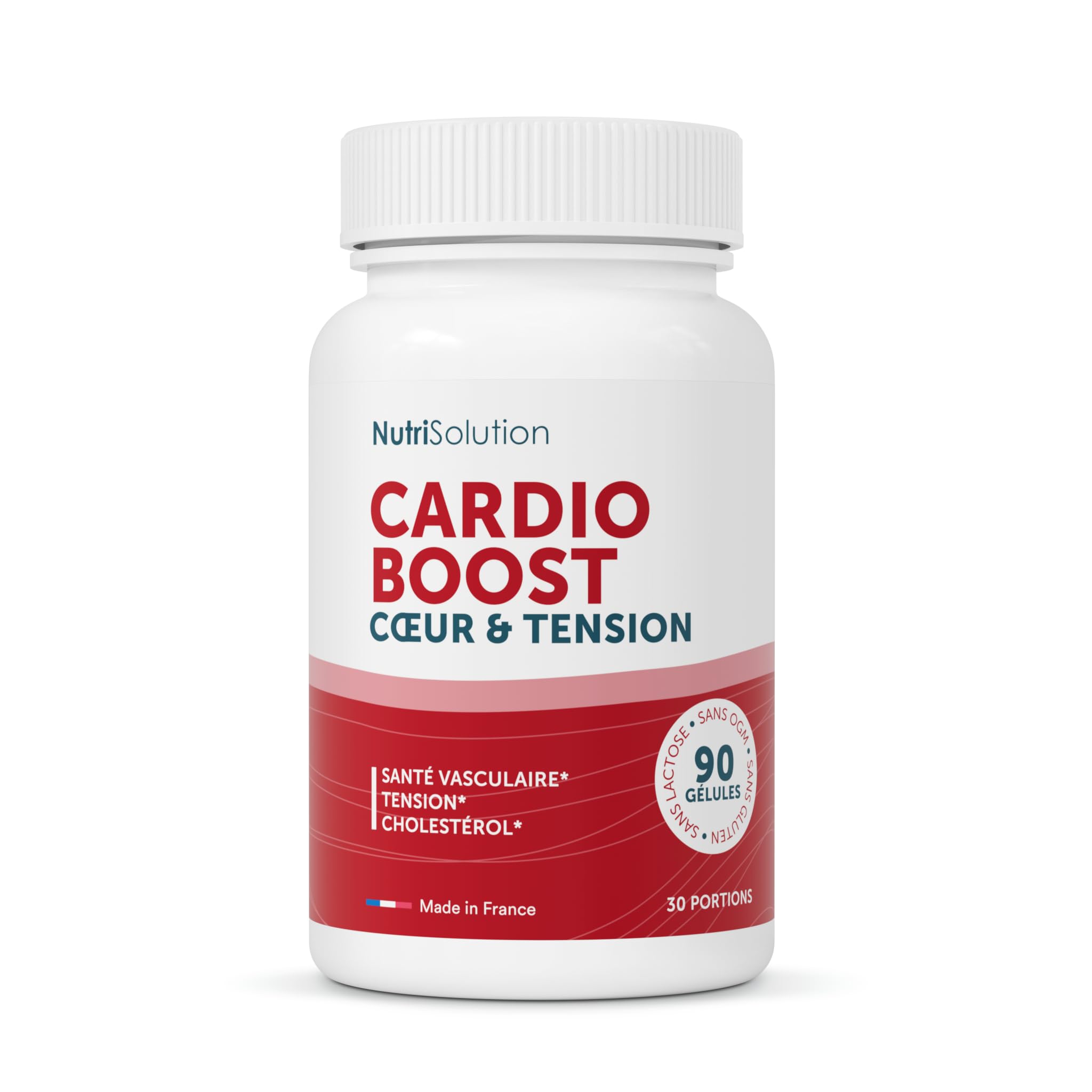 Cardio Boost : Formule Naturelle de Soutien Cardiovasculaire - Pour la Circulation, l'Energie et le Bien-Être Cardiaque - 90 gélules - Formulé par des Médecins par NutriSolution (1)