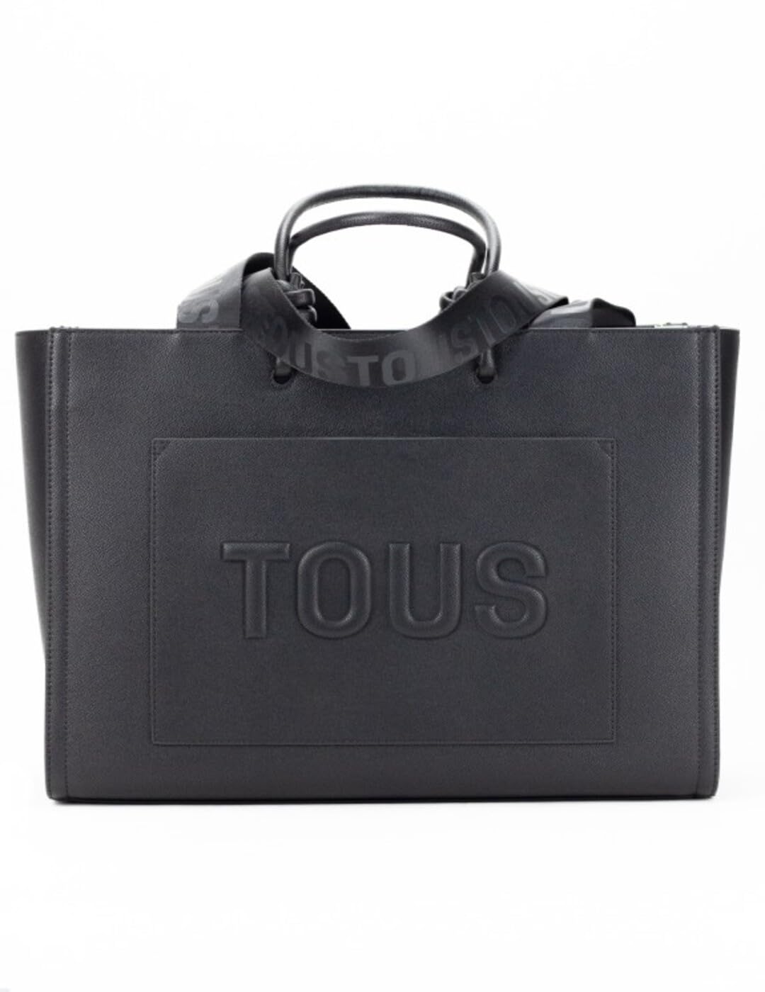 TOUS Shopper Grande Amaya Negro, Para Mujer, Medidas 30 x 40 x 17 cm, Colección Tous La Rue New