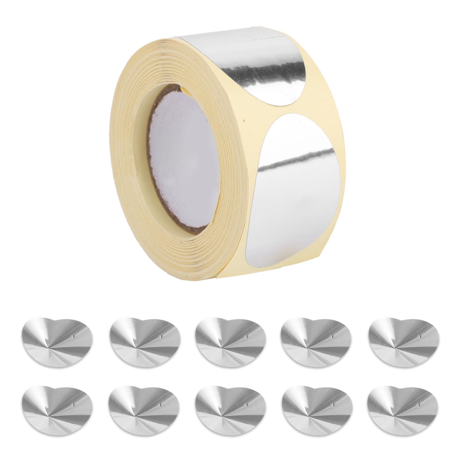 Goktvai 200pcs Disposable Tanning Bed Eye Protection Cones, Adhesive Aluminum Foil Eye Cover Tanning Goggles Strap Free Design Skin Friendly & Portable for Sunbed Use (Silver)