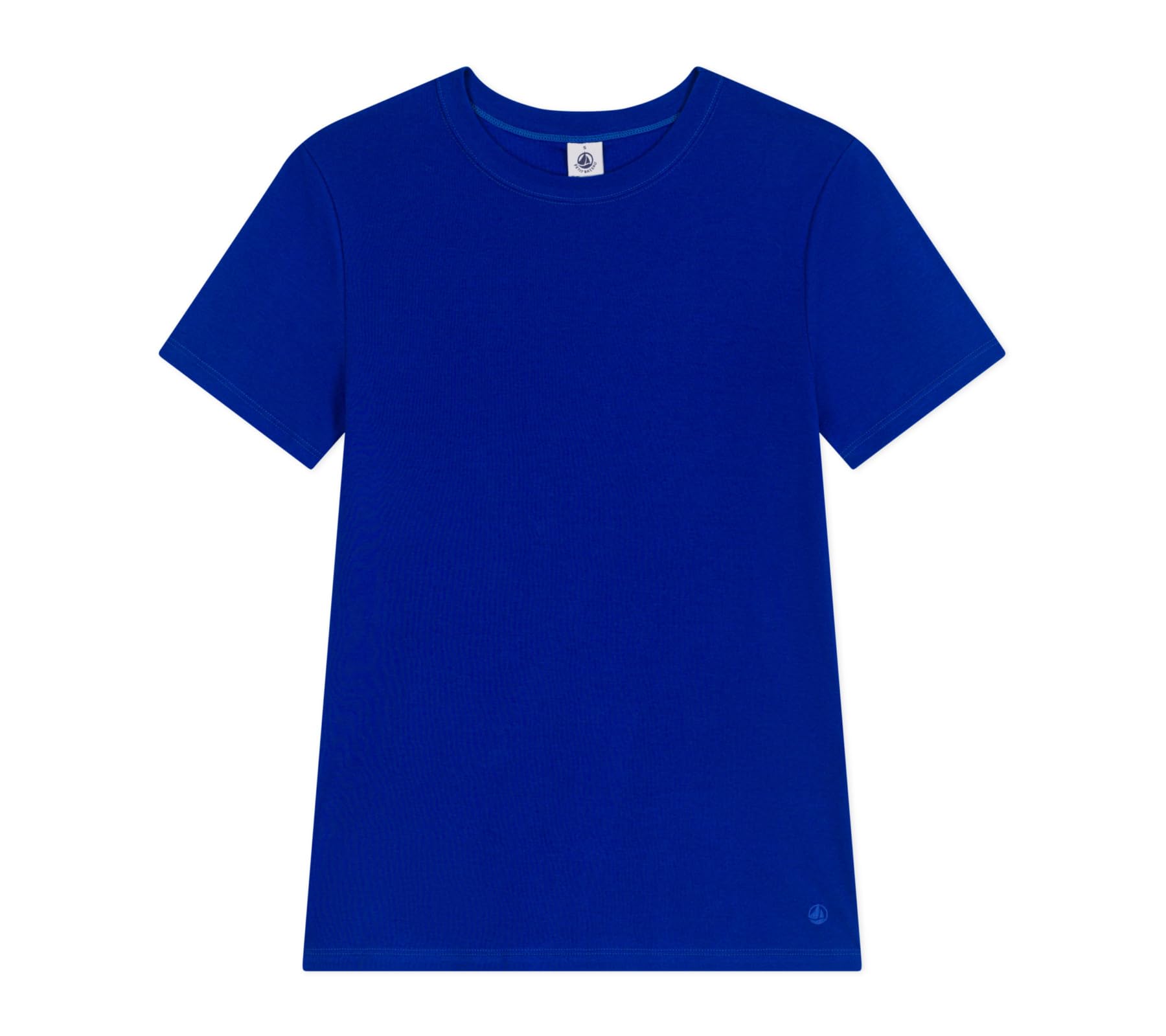 Petit Bateau Women’s A0d3o Short Sleeve T-Shirt, Blue, XXS
