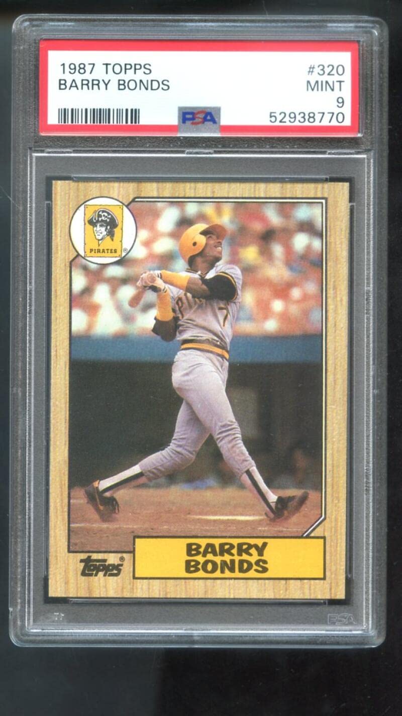 Amazon.com: Barry Bonds Graded PSA 9 MINT (Baseball Card) 1987 Topps -  [Base] #320 : Collectibles & Fine Art