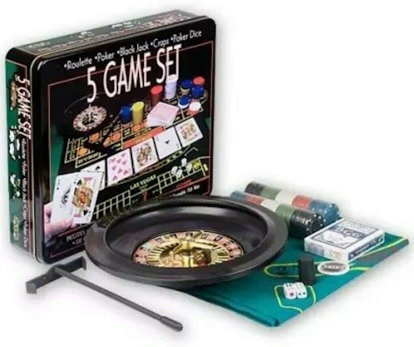 Pegasi 5 dans 1 Casino Set