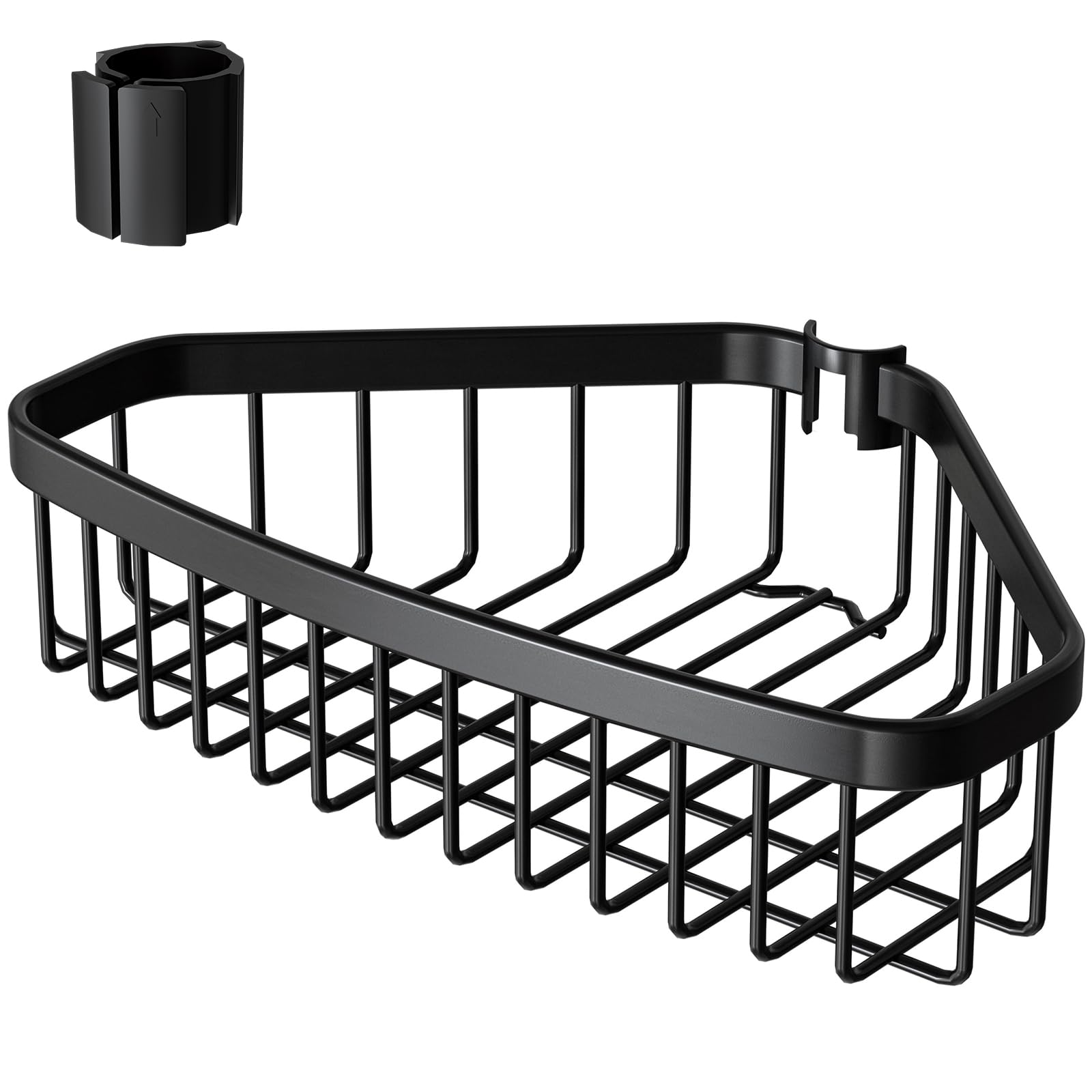 ESSEME Corner Shower Rack Only 1 Pack Stainless Steel Waterproof Bathroom Storage Basket - Large Dimensions 7 68