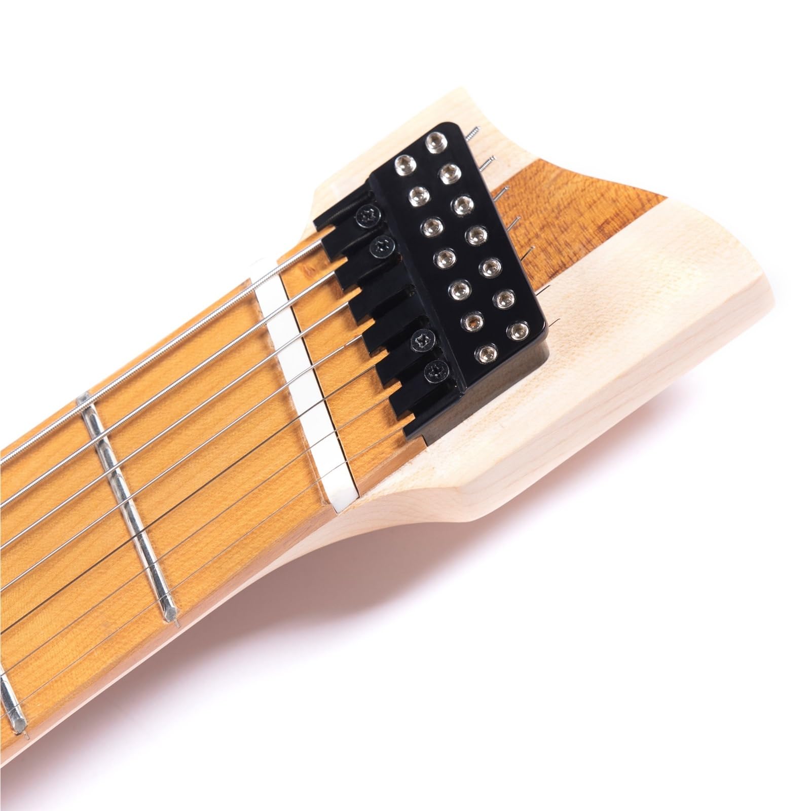 7-strunowa, 24-progowa, bezgłowa gitara elektryczna jazzowa(Brown)