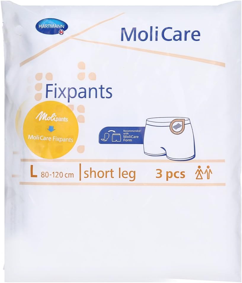 Hartmann 9477480 MoliCare Fixpants, Brown, L Waist, Hip Circumference 80 cm - 120 cm, Pack of 3