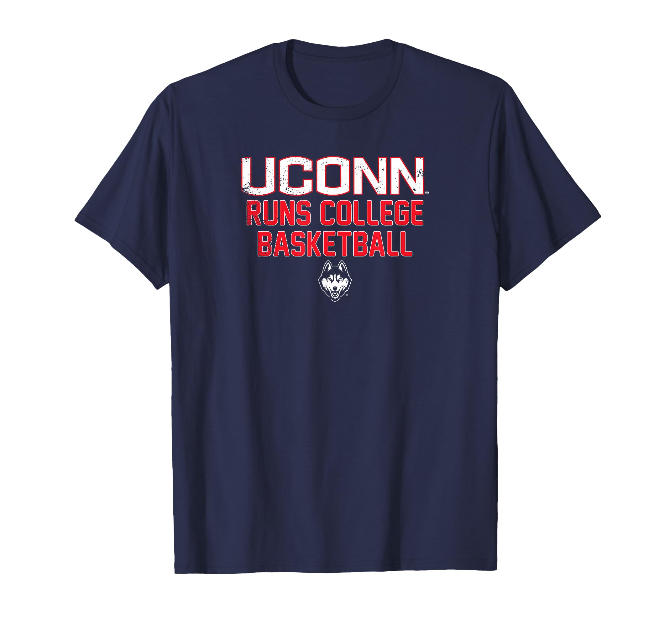 UConn Runs College Basketball - Univ Connecticut Licensed T-Shirt