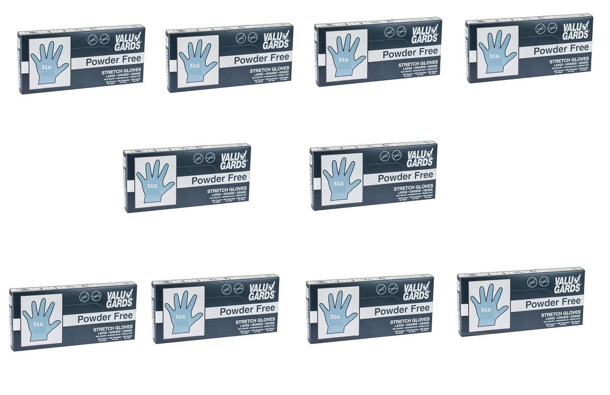 Handgards Eclipse Value Extra Large PVC Glove - 100 per case 5 boxes and 2 boxes of xl gloves