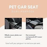 Vista 4 de Asiento elevador para perro con consola central para perros y perros pequeños, de 5 a 15 libras