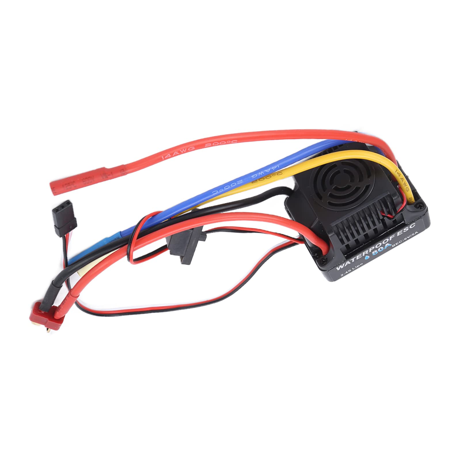 Contrôleur de vitesse électronique 80A ESC RC brushless pour voiture 1/8