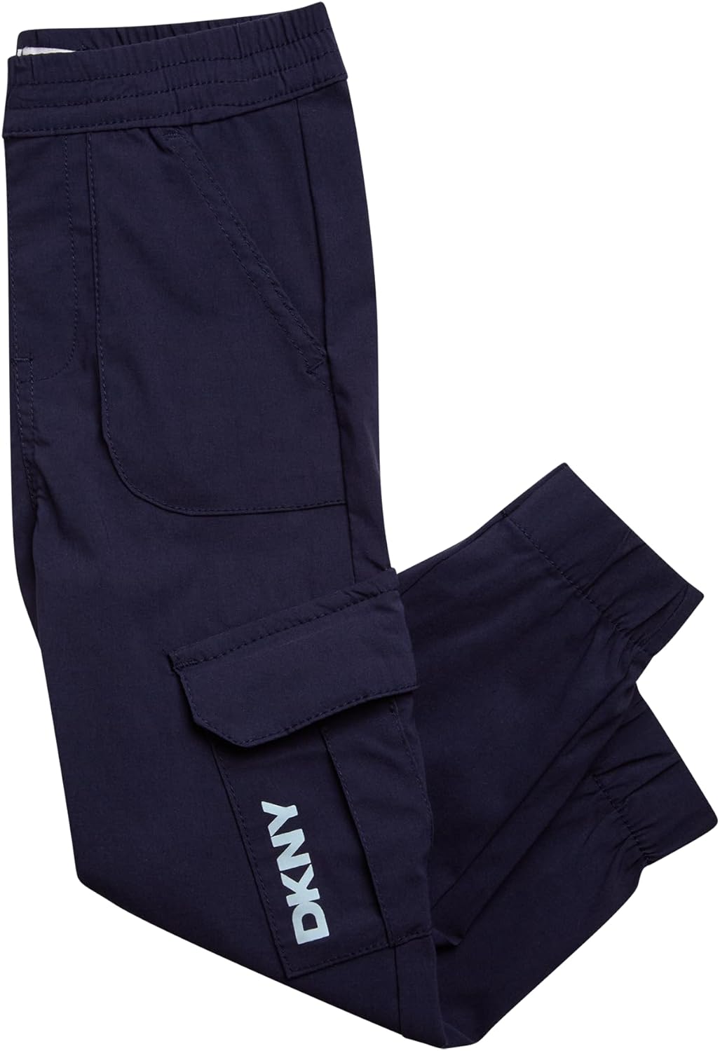 DKNY Baby Boys Pants Set - 2 Piece Short Sleeve Graphic Tee and Cozy Fleece Jogger Pants for Infant Toddlers Little Boys - Image 3