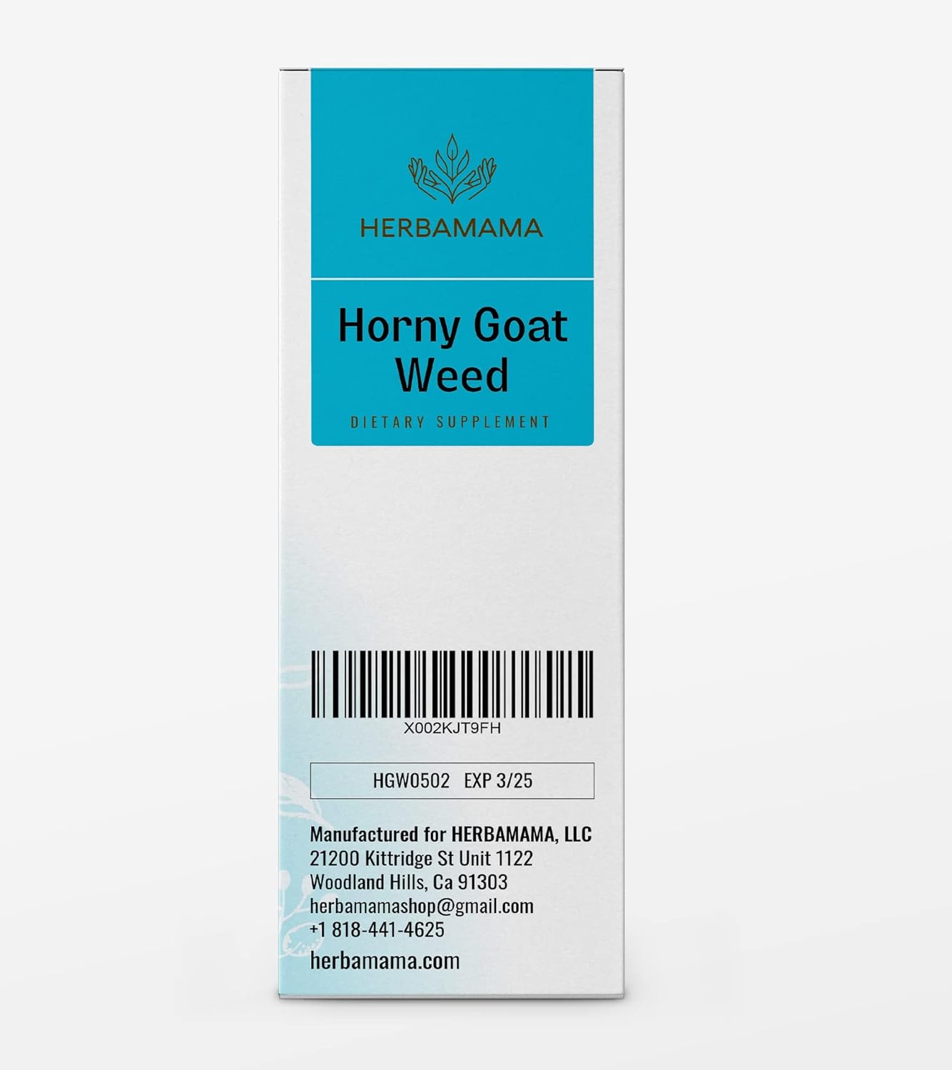 HERBAMAMA Horny Goat Weed Liquid Extract - Organic Horny Goat Weed Drops Supplement for Men & Women - Alcohol-Free Tincture - Vegan - 4 fl oz : Everything Else