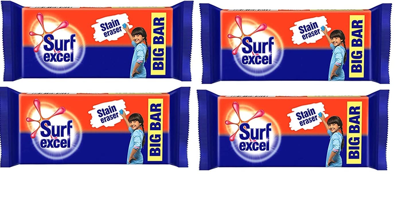 Pack of 4-Surf Excel Big Bar- 250gm each