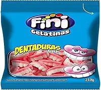 Fini Balas De Gelatina Dentaduras Pacote 250G
