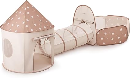 Sumbababy Kids Tent with Crawl Tunnel: Ball Pit for Toddlers - Ball Pit Tunnels for Young Children - Pop Up Baby and Toddler Tent for Indoor & Outdoor