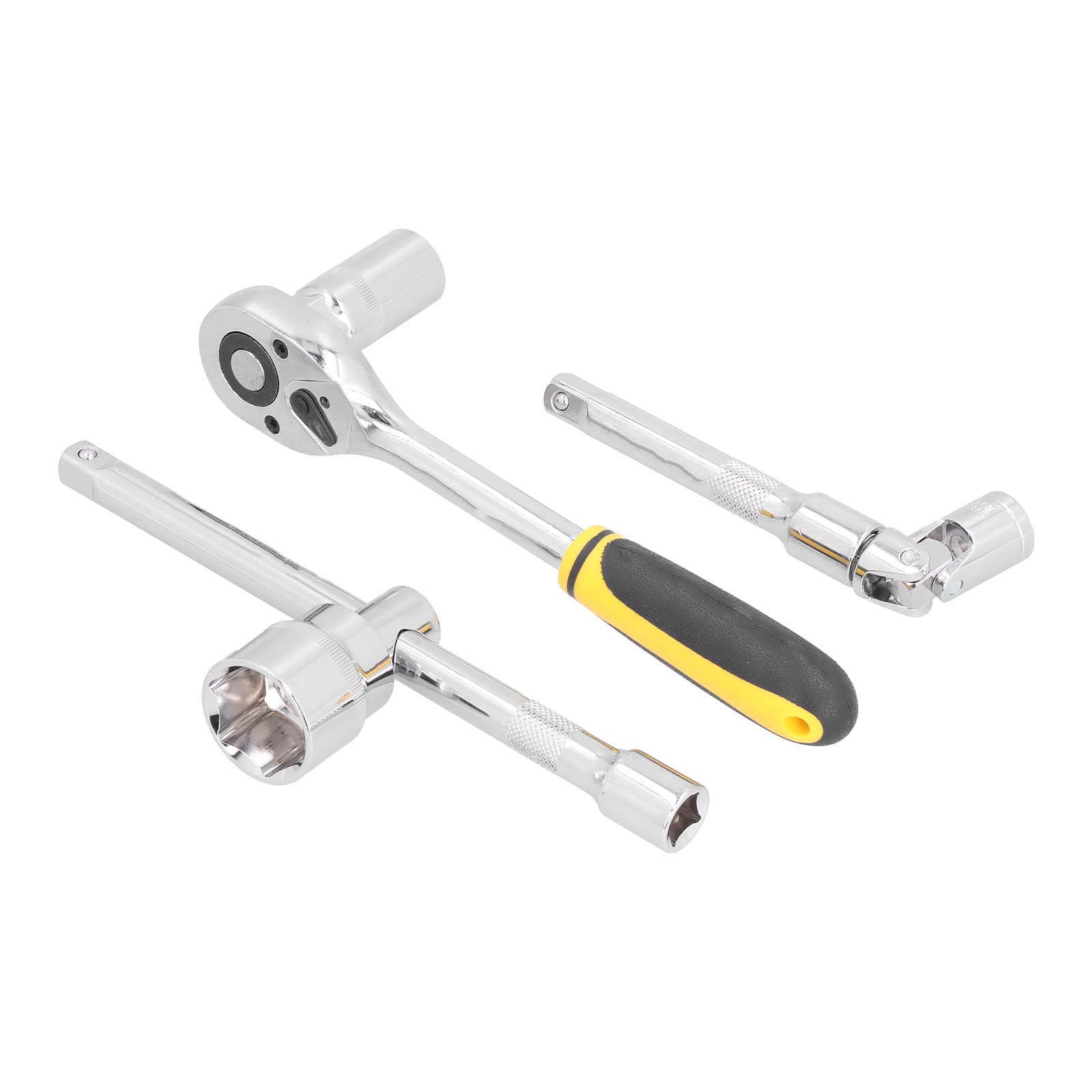 Yosoo Health Gear 32-częściowy Zestaw Nasadek Zestaw Narzędzi do Napędu Lusterek ze Stali Cr V z grzechotką z 72 Zębami i Wypukłym Uchwytem od 8 do 32 Mm Napraw Samochodowych Konserwacja Garażu
