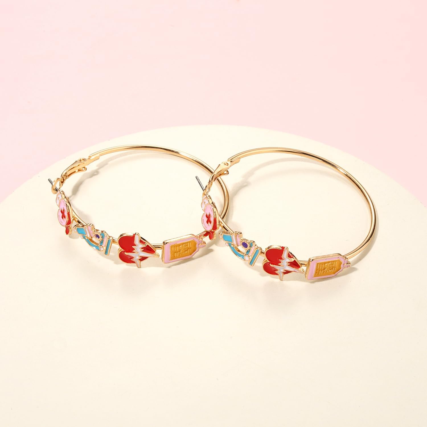 BVGA Nurses Day Earrings Fun Nurse Hat Syringe Microscope Heart Hoop Earrings for Women Nursing Graduation Jewelry Accessories Gifts - Image 7