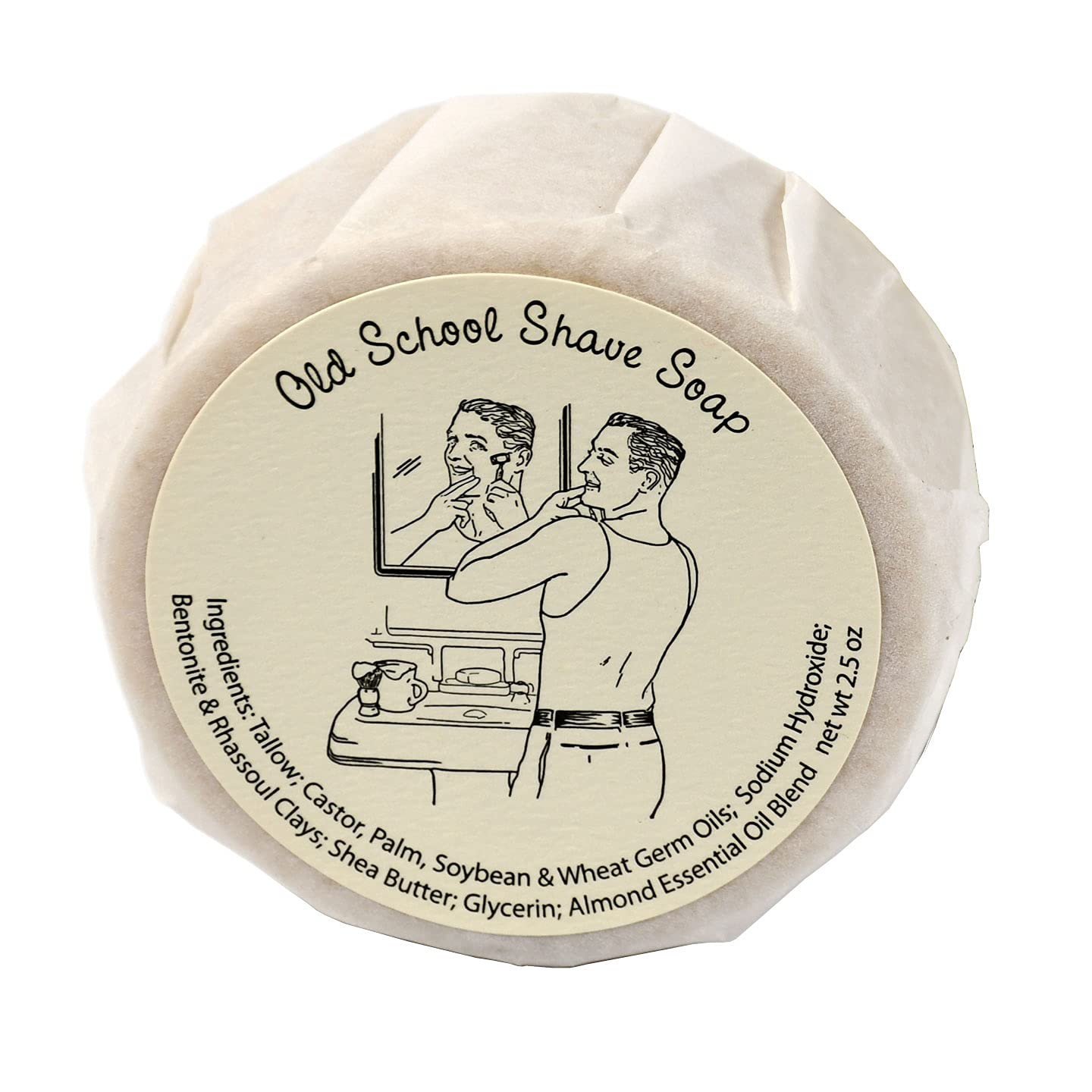 Silvertip Badger Shaving Brush Travel Shave Set for Men with Almond Scented Tallow Shave Soap - Men's Shaving Kit Gift Set from Seattle Sundries