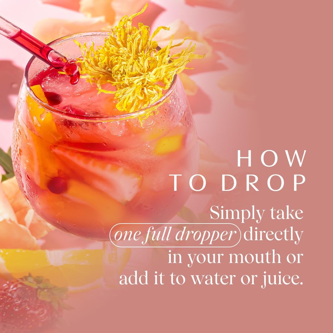 61Ti0pGbsCL._AC_SL1080_ Apothékary Rosé-Tinted Glasses, Supports a Balanced Mood & Focus, Alcohol-Free, Wine-Inspired Herbal Liquid Drops with Schisandra Berry & Lion's Mane Mushroom, Certified Organic, 1 fl oz, 30 Servings