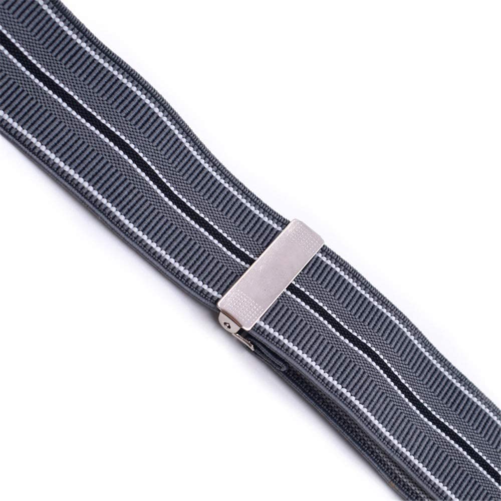 Tirantes for pantalones de hombre, Tirantes en forma de X for hombre Clips de metal fuertes Tirantes for hombres de servicio pesado 6 hebillas Raya Y Espalda Tirantes ajustables elásticos duraderos Ti