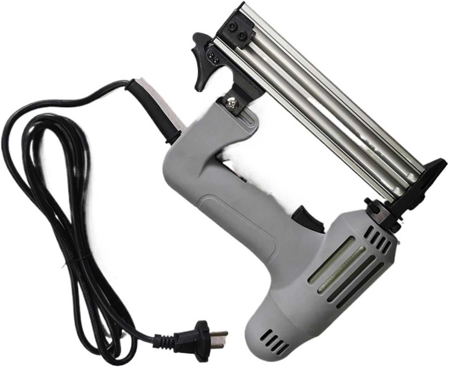 Pneumatic Stapler ，Powered Upholstery Stapler Electric Nails Staple Tool Straight Nail Tool Framing Nail Gun Power Tools Stapler Tool for Furniture