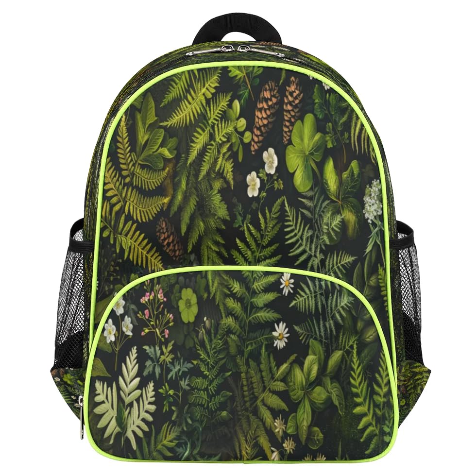 Sac à dos pour enfants ergonomique à motif mousse forestière TropicalLife