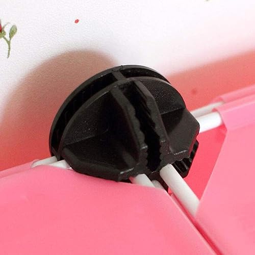 Miniatura 5 de 20 conectores de plástico con rejilla de alambre para organizador modular de almacenamiento de armario y estantería de almacenamiento de cubo de