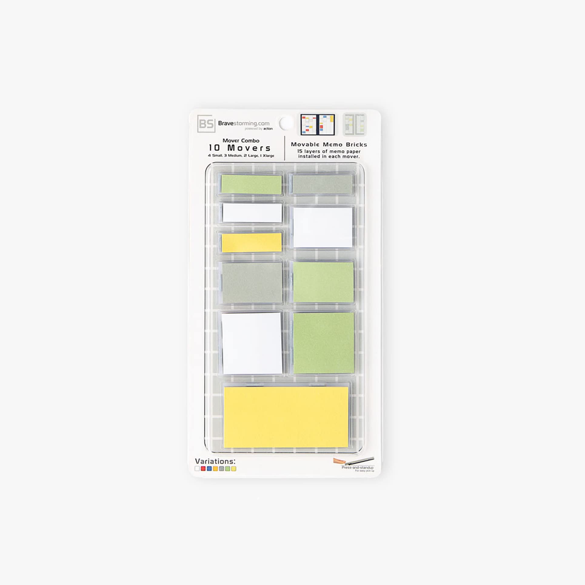 Bravestorming MoverBook Organizer Magnetico Per Appunti E Progetti, Con 2 Modelli, Similpelle - 4