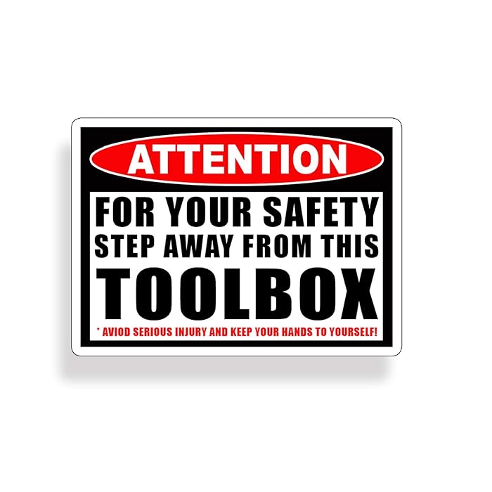 Buy Tool Box Warning Sticker Step Away from My Toolbox Funny Custom