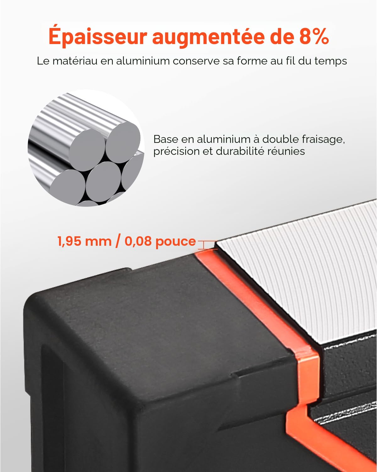 VEVOR Niveau à Torpille Magnétique 6PCS, 78/48/32/24/16/10 po, Flacons à Bulles, Mesure à 45/90/180 degrés, Outil de Nivellement en Alliage d'Aluminium, Résistance aux Chocs, Mesure SAE et Métrique
