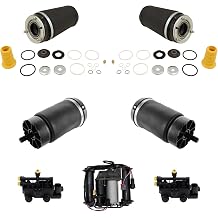 Front and Rear Air Suspension Kit Air Ride Suspension Compressor Spring Valve Block Compatible with 2006-2012 Land Rover Range Rover