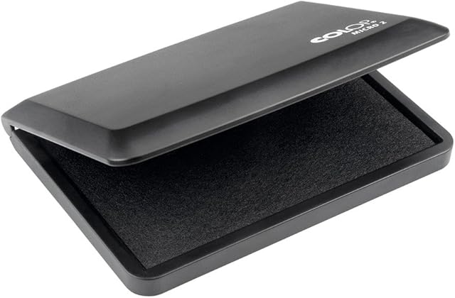 COLOP Micro 2 Stamp Pad - Black | 109666 | Rubber Stamp Ink Pad - 110x70mm