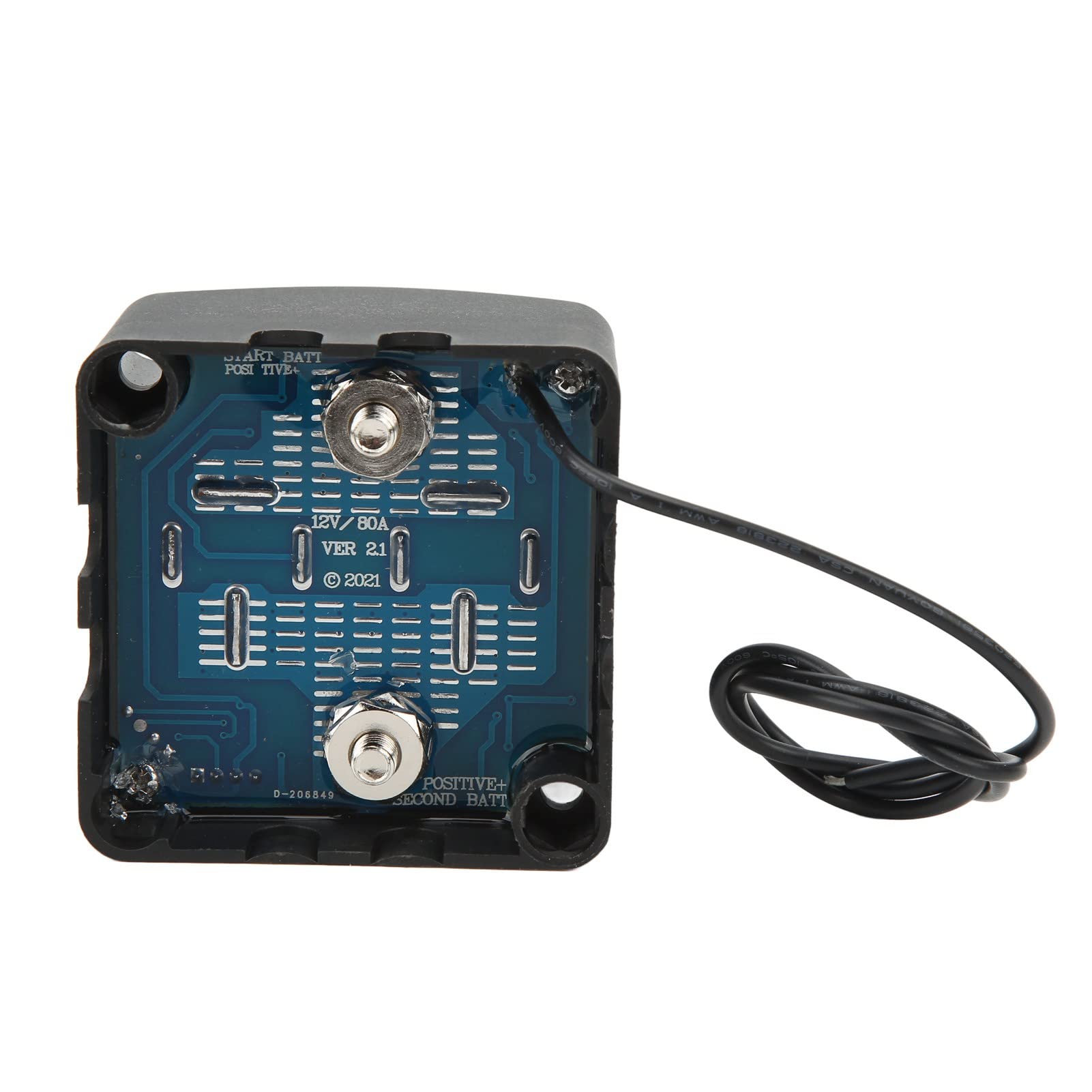 Relé Sensible Al Voltaje de 12V 140A, Aislador de Batería Dual, Aislador de Batería Inteligente de Bajo Consumo de Energía, Resistente Al Agua, con Pantalla para Automóvil, Yate, RV, ATV, UTV