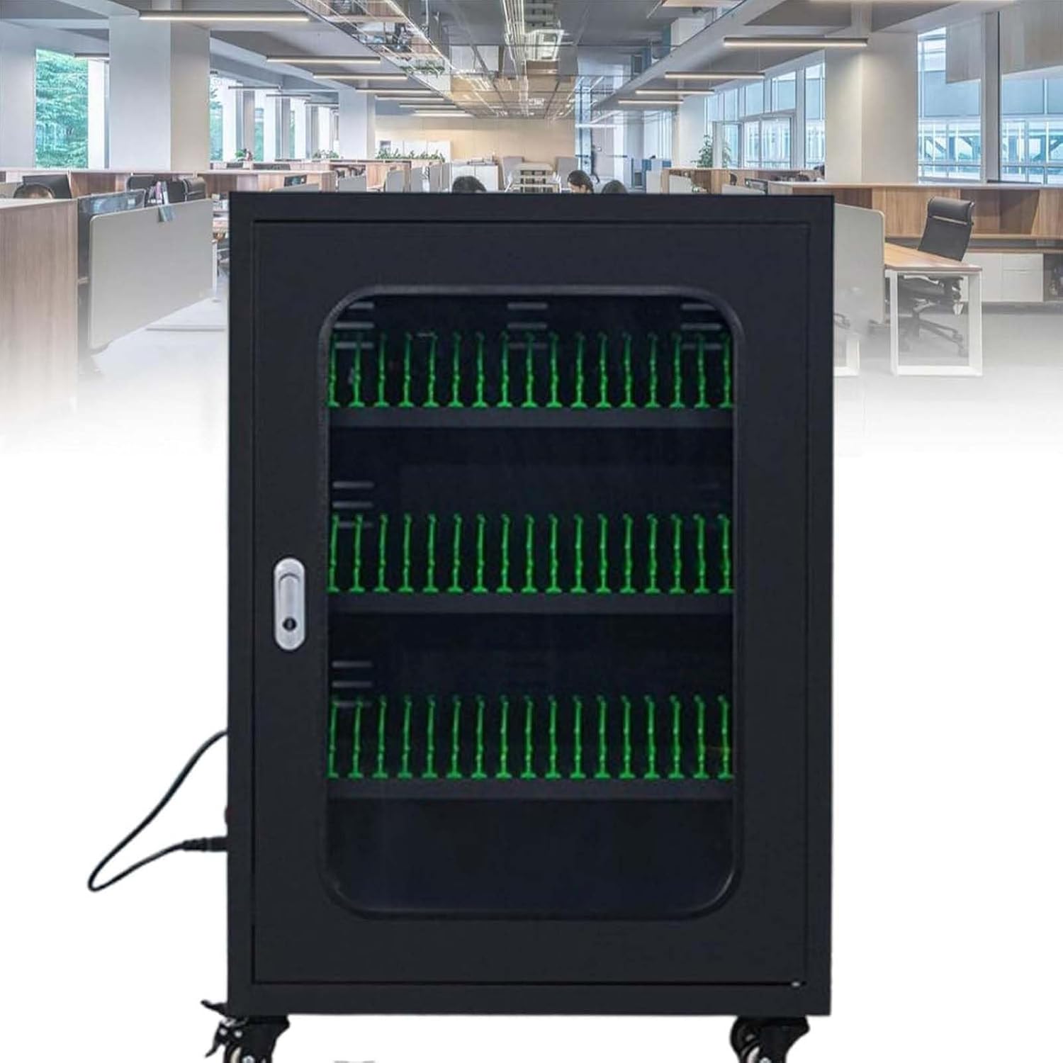 Mobile Phone Storage Locker 20-Ports-60-Ports Mobile Phone Charging Cabinet Rechargeable Mobile Phone Storage Locker USB Charging Station for Cell Phone and Tablets,60 Ports