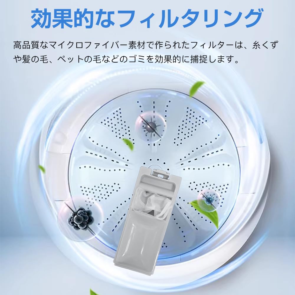 洗濯機用 糸くず フィルター ハイアール洗濯機対応用 LINT-50 クズ取りネット0030205058 JW-RFG50AD JW-C55D対応 ゴミ取りネット 互換品 (1) [並行輸入品] - 4