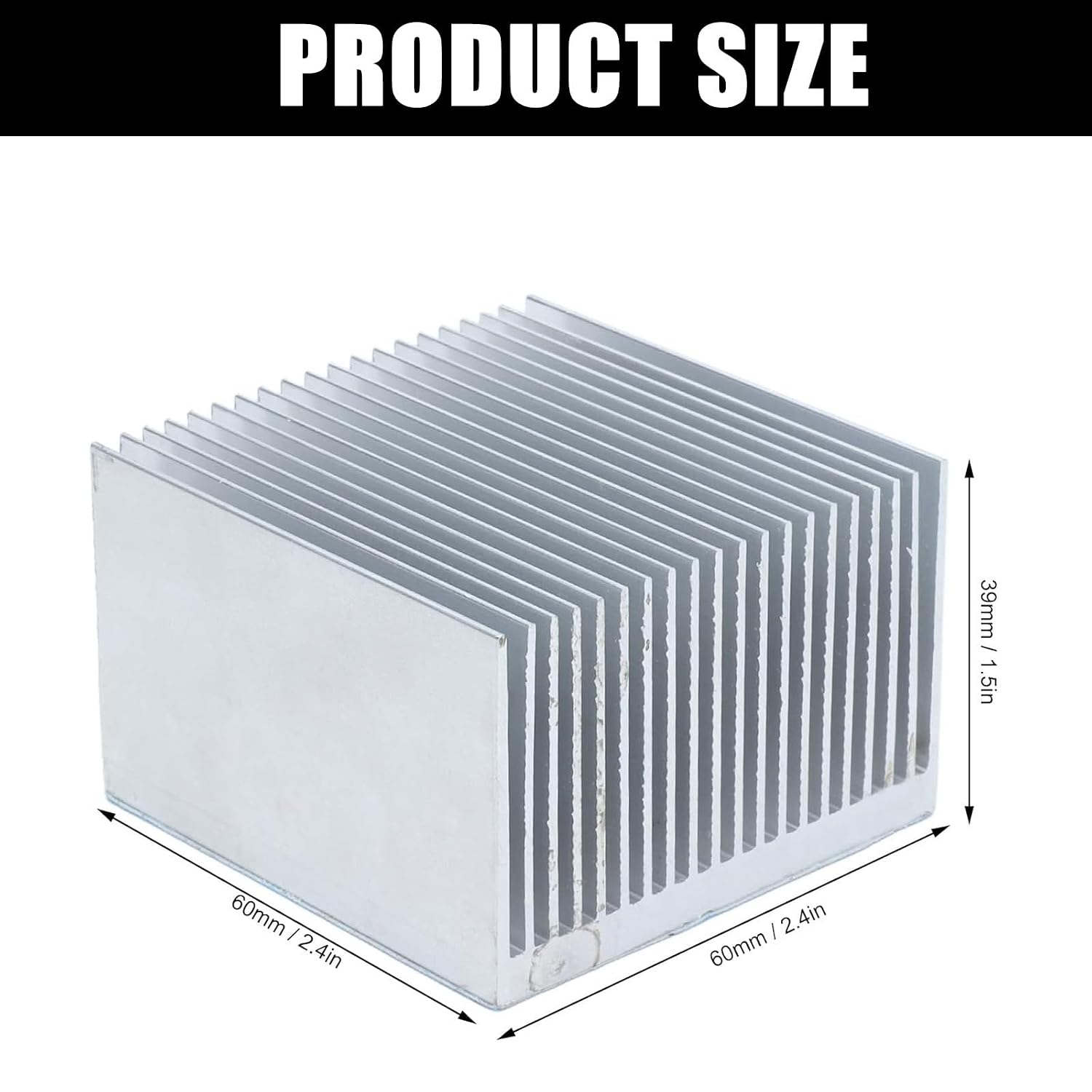 60x60x39mm Aluminum Heatsink Heat Management for Electronics