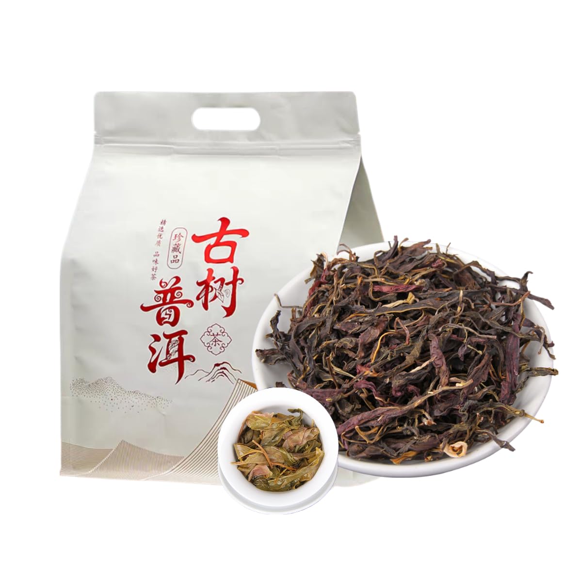 Thé Pu-erh Cru Aux Bourgeons Pourpres, Arbre Ancien Banzhang, Yunnan, Vrac (500g/17.64oz)